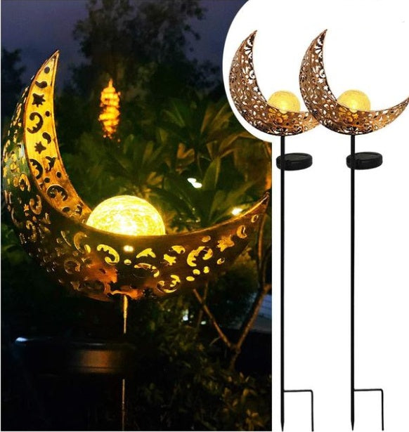 Metal Solar Flame Effect Light