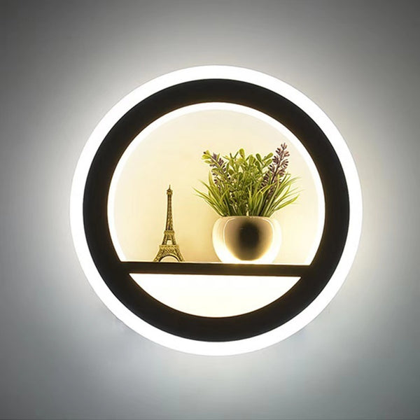 Personalized Circular Staircase Plant Wall Lamp