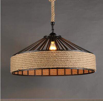 Rustic Elegance Hemp Rope Chandelier