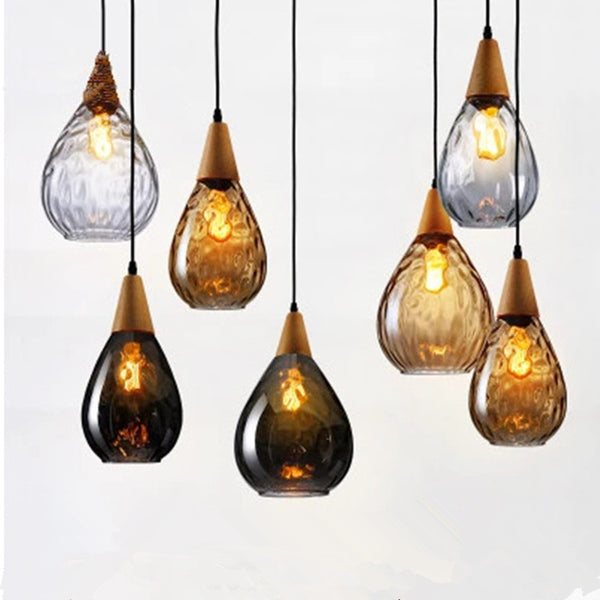 Elegant Drop Glass Chandelier