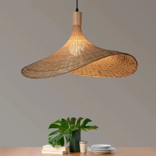 Woven Bamboo Pendant Lampshade