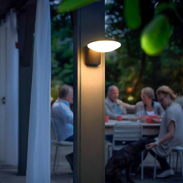 Luna Halo Waterproof Outdoor Wall Light