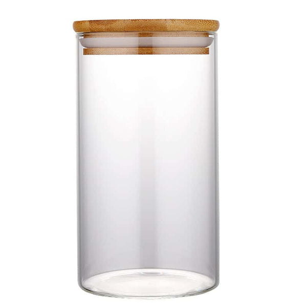 Bamboo Lid Glass Storage Jar