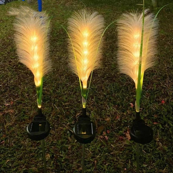 Solar Simulation Reed Floor Outlet Lamp